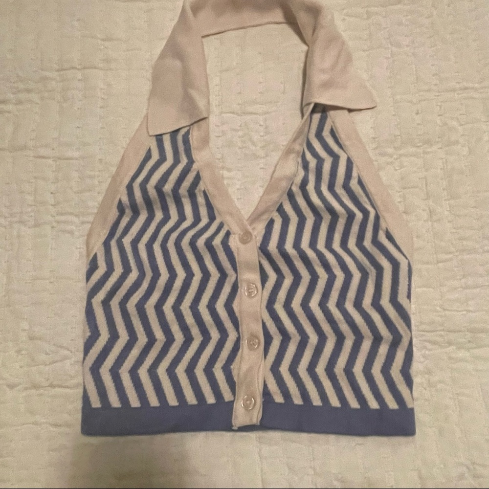 Y2K knit halter top